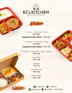 PACKED MEALS – KCs KITCHEN
